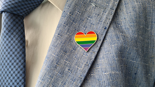 Image of pride pin